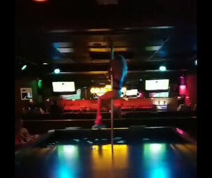 Not versed lady stripper in the club